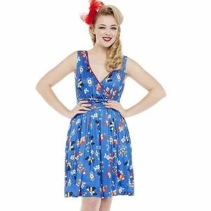 Lindy Bop Blue Piñata Dress